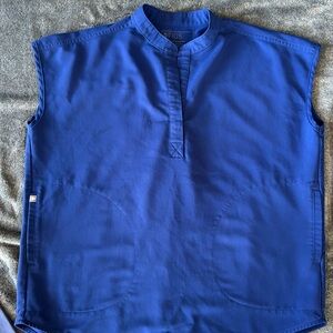 Figs electric blue Rafaela scrub top